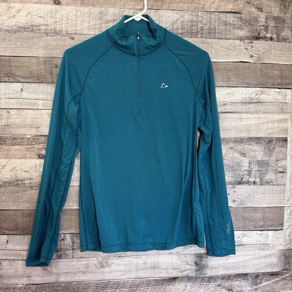 Paradox 1/4 Zip Merino Wool Blend Pullover Top Base Layer Activewear Women’s S